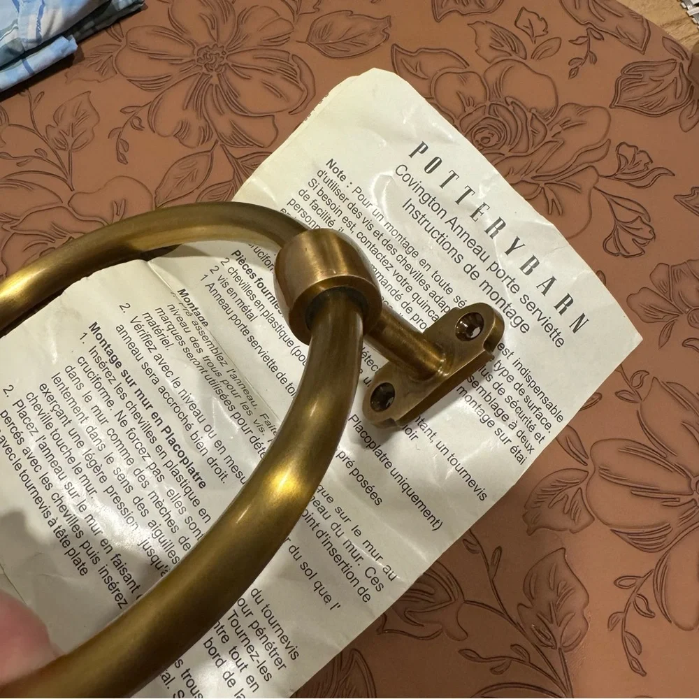 POTTERY BARN/ Covington Hardware Towel Ring or Toilet Paper Holder